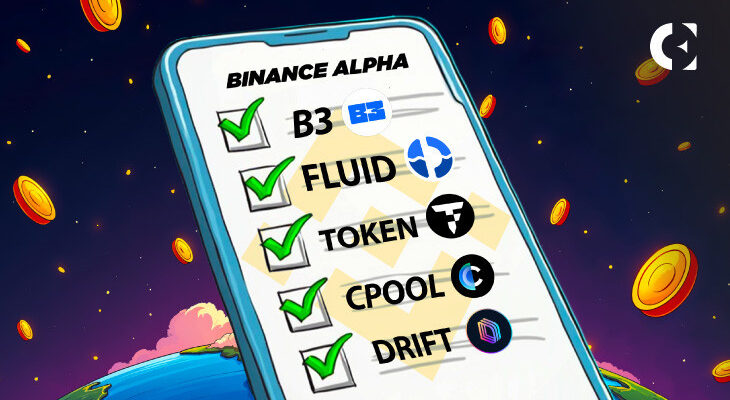 Binance Alpha добавляет B3, FLUID, TOKEN, CPOOL, DRIFT: расширенный доступ к криптовалютам