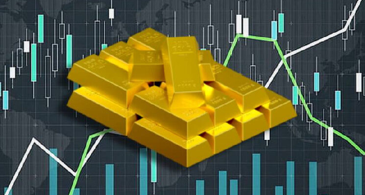 Золото выросло в цене на 13% на фоне падения NASDAQ и BTC